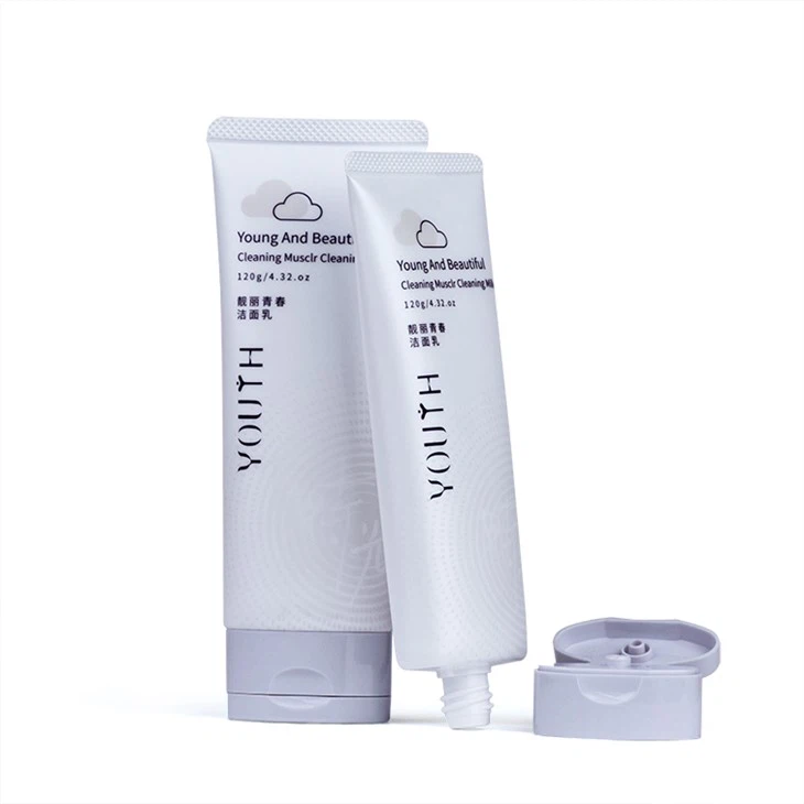 ক্যাপ সহ ফ্ল্যাট প্লাস্টিকের টিউব